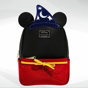 Loungefly Disney Mickey Mouse Sorcerer Figural Light-Up Mini Backpack